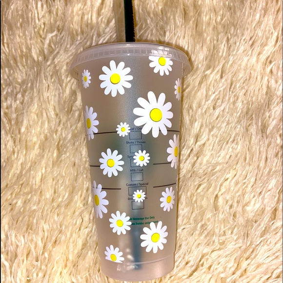 Custom Daisy Star Bucks Tumbler - Picture 2 of 2